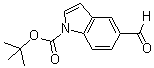 structure of CAS# 279256-09-6, 1-(叔丁氧羰基)吲哚-5-甲醛