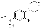 structure of CAS# 279262-09-8, (3-氟-4-吗啉基苯基)硼酸