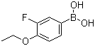 structure of CAS# 279263-10-4, 4-乙氧基-3-氟苯硼酸