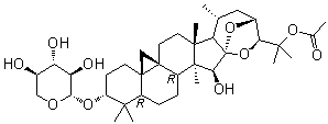 CAS 登录号：27994-12-3, 25-O-乙酰基升麻醇-3-O-beta-D-吡喃木糖苷