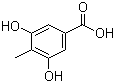 structure of CAS# 28026-96-2, 3,5-二羟基-4-甲基苯甲酸