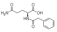 structure of CAS# 28047-15-6, N2-(2-Phenylacetyl)-L-glutamine