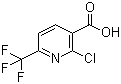 structure of CAS# 280566-45-2, 2-氯-6-三氟甲基烟酸