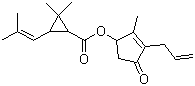 CAS # 28057-48-9, D-trans-Allethrin, D-trans-2,2-dimethyl-3-(2-methyl-1-propenyl)cyclopropanecarboxylate