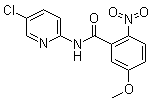 structure of CAS# 280773-16-2, N-(5-氯-2-吡啶基)-5-甲氧基-2-硝基苯甲酰胺