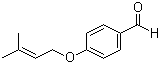 structure of CAS# 28090-12-2, 4'-(3-Methyl-2-butyenyloxy)benzaldehyde