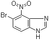 structure of CAS# 281190-51-0, 5-溴-4-硝基-1H-苯并咪唑
