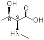 structure of CAS# 2812-28-4, N-甲基-L-苏氨酸