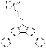 structure of CAS# 2814500-04-2, (4-(3,6-二苯基-9H-咔唑-9-基)丁基)膦酸