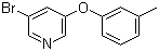structure of CAS# 28231-75-6, 3-溴-5-(3-甲基苯氧基)吡啶
