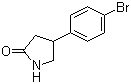 structure of CAS# 28311-23-1, 4-(4-溴苯基)-2-吡咯烷酮