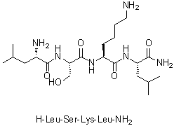 CAS 登录号：283609-79-0, L-亮氨酰-L-丝氨酰-L-赖氨酰-L-亮氨酰胺