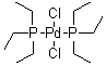 structure of CAS# 28425-04-9, 双(三乙基膦)二氯化钯