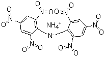 CAS # 2844-92-0, Ammonium dipicrylaminate, 2,4,6-Trinitro-N-(2,4,6-trinitrophenyl)benzenamine ammonium salt (1:1), Aurantia