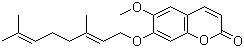 structure of CAS# 28587-43-1, 7-香叶草氧基-6-甲氧基香豆素