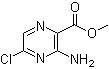 3-Amino-5-chloropyrazine-2-carboxylic acid methyl ester molecular structure (CAS 28643-16-5)