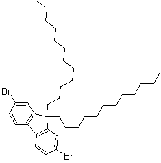 structure of CAS# 286438-45-7, 2,7-二溴-9,9-双十二烷基芴