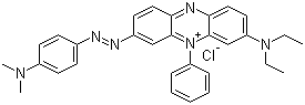 CAS 登录号：2869-83-2, 健那绿 B, 真那氏绿, 詹姆斯绿 B, 3-(二乙基氨基)-7-[[4-(二甲基氨基)苯基]偶氮]-5-苯基吩嗪鎓氯化物