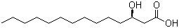 structure of CAS# 28715-21-1, (R)-3-Hydroxymyristic acid
