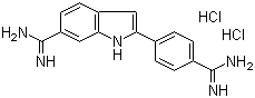 structure of CAS# 28718-90-3, 4',6-二脒基-2-苯基吲哚二盐酸盐