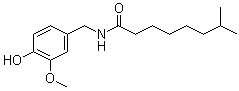 structure of CAS# 28789-35-7, N-[(4-Hydroxy-3-methoxyphenyl)methyl]-7-methyl-octanamide