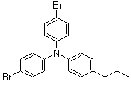 CAS 登录号：287976-94-7, 4-溴-N-(4-溴苯基)-N-(4-仲丁基苯基)苯胺