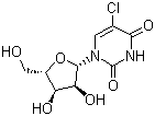 structure of CAS# 2880-89-9, 5-氯尿嘧啶核苷