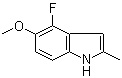 structure of CAS# 288385-93-3, 4-Fluoro-5-methoxy-2-methylindole