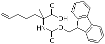 structure of CAS# 288617-73-2, (2R)-2-N-芴甲氧羰基氨基-2-甲基-6-庚烯酸