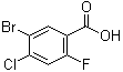 structure of CAS# 289038-22-8, 5-Bromo-4-chloro-2-fluorobenzoic acid