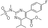 structure of CAS# 289042-11-1, 4-(4-氟苯基)-6-异丙基-2-[(N-甲基-N-甲磺酰)氨基]嘧啶-5-羧酸甲酯