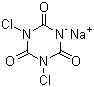 CAS 登录号：2893-78-9, 二氯异氰尿酸钠, 优氯净