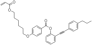 CAS 登录号：289478-40-6, 4-[[6-[(1-氧代-2-丙烯基)氧基]己基]氧基]-苯甲酸 4-[(4-丙基苯基)乙炔基]苯基酯