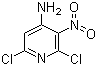 structure of CAS# 2897-43-0, 4-Amino-2,6-dichloro-3-nitropyridine