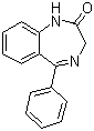 structure of CAS# 2898-08-0, 1,3-二氢-5-苯基-1,4-苯并二氮杂卓-2-酮