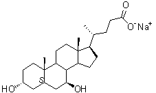 structure of CAS# 2898-95-5, 熊去氧胆酸钠盐