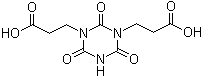 structure of CAS# 2904-40-7, 双(2-羧乙基)异氰脲酸酯