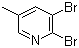 structure of CAS# 29232-39-1, 2,3-二溴-5-甲基吡啶