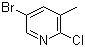 structure of CAS# 29241-60-9, 2-氯-3-甲基-5-溴吡啶