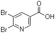structure of CAS# 29241-64-3, 5,6-Dibromonicotinic acid
