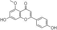 CAS # 29376-68-9, Thevetiaflavone, Apigenin 5-O-monomethyl ether, Apigenin-5-methyl ether, 4',7-Dihydroxy-5-methoxyflavone