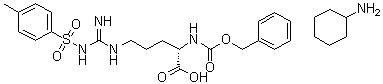 CAS # 29388-62-3, N5-[Imino[[(4-methylphenyl)sulfonyl]amino]methyl]-N2-[(phenylmethoxy)carbonyl]-L-ornithine compd. with cyclohexanamine