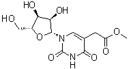 structure of CAS# 29428-50-0, 1,2,3,4-四氢-2,4-二氧代-1-beta-D-呋喃核糖基-5-嘧啶乙酸甲酯