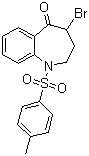 structure of CAS# 29489-04-1, 4-溴-1,2,3,4-四氢-1-(4-甲基苯磺酰基)-5H-1-苯并氮杂卓-5-酮