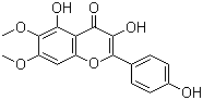 structure of CAS# 29536-41-2, 3,4',5'-三羟基-6,7-二甲氧基黄酮