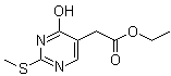structure of CAS# 29571-44-6, 4-羟基-2-(甲硫基)-5-嘧啶乙酸乙酯