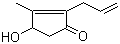 CAS 登录号：29605-88-7, 2-丙烯基-3-甲基-4-羟基-2-环戊烯-1-酮