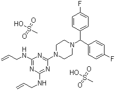 structure of CAS# 29608-49-9, 甲磺酸阿米三嗪