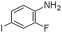 structure of CAS# 29632-74-4, 2-氟-4-碘苯胺