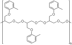 CAS 登录号：29690-82-2, 甲醛与环氧氯丙烷和邻甲基苯酚的聚合物